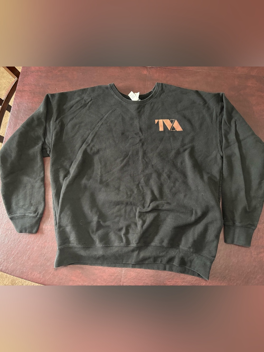 Marvel’s Loki- TVA Logo Black Crewneck Sweater - Men's Casual Pullover